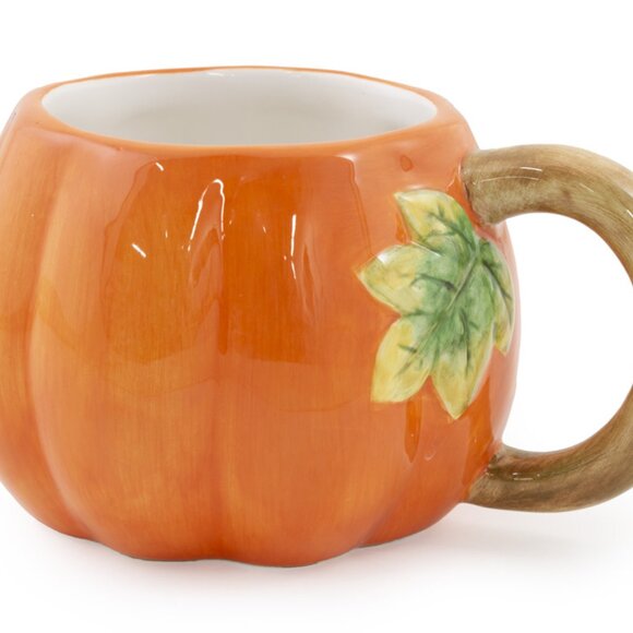 NEW Boston International Pumpkin Mug 16 OZ Ceramic - Picture 2 of 6